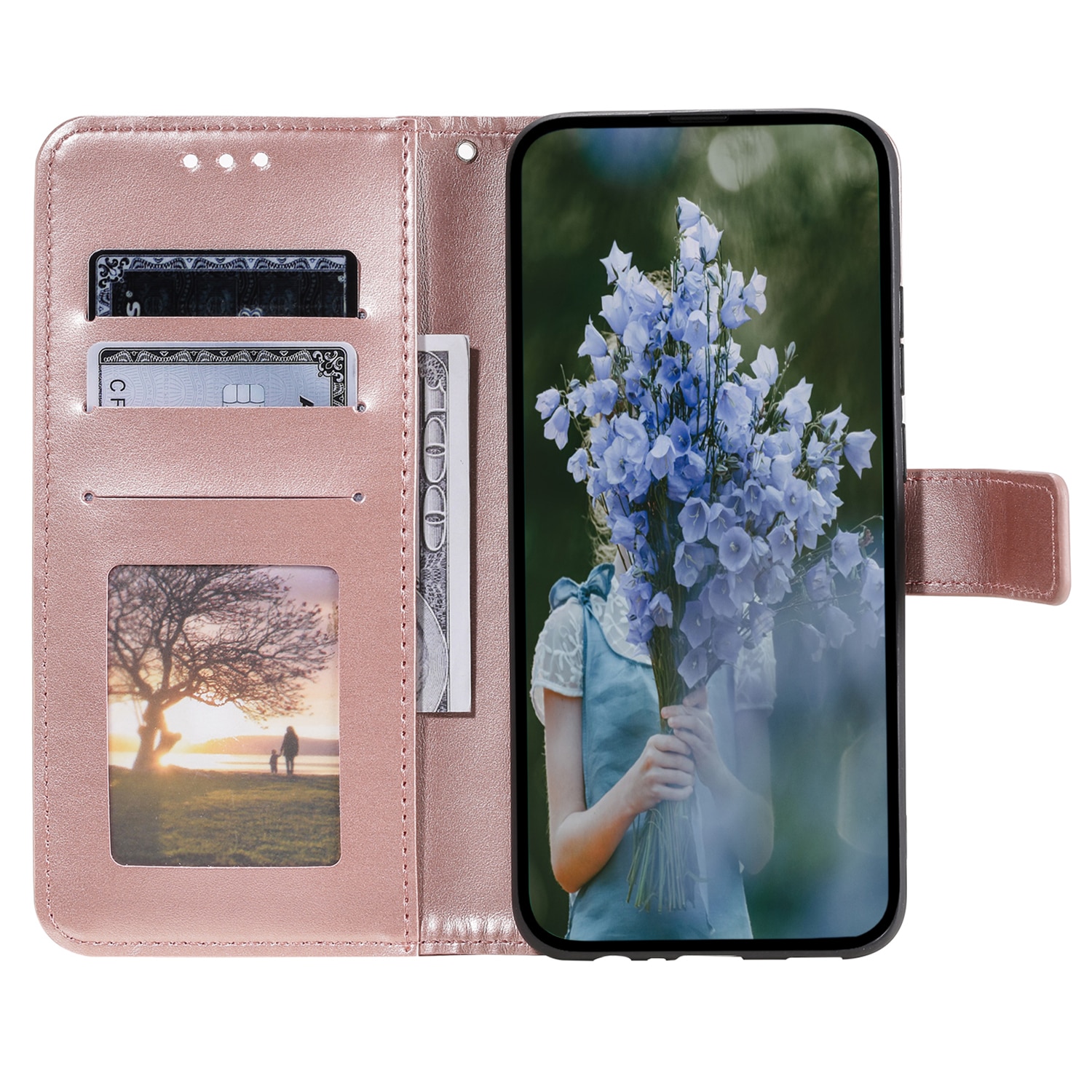 Læderetui Mandala Xiaomi Redmi 15C Rose guld