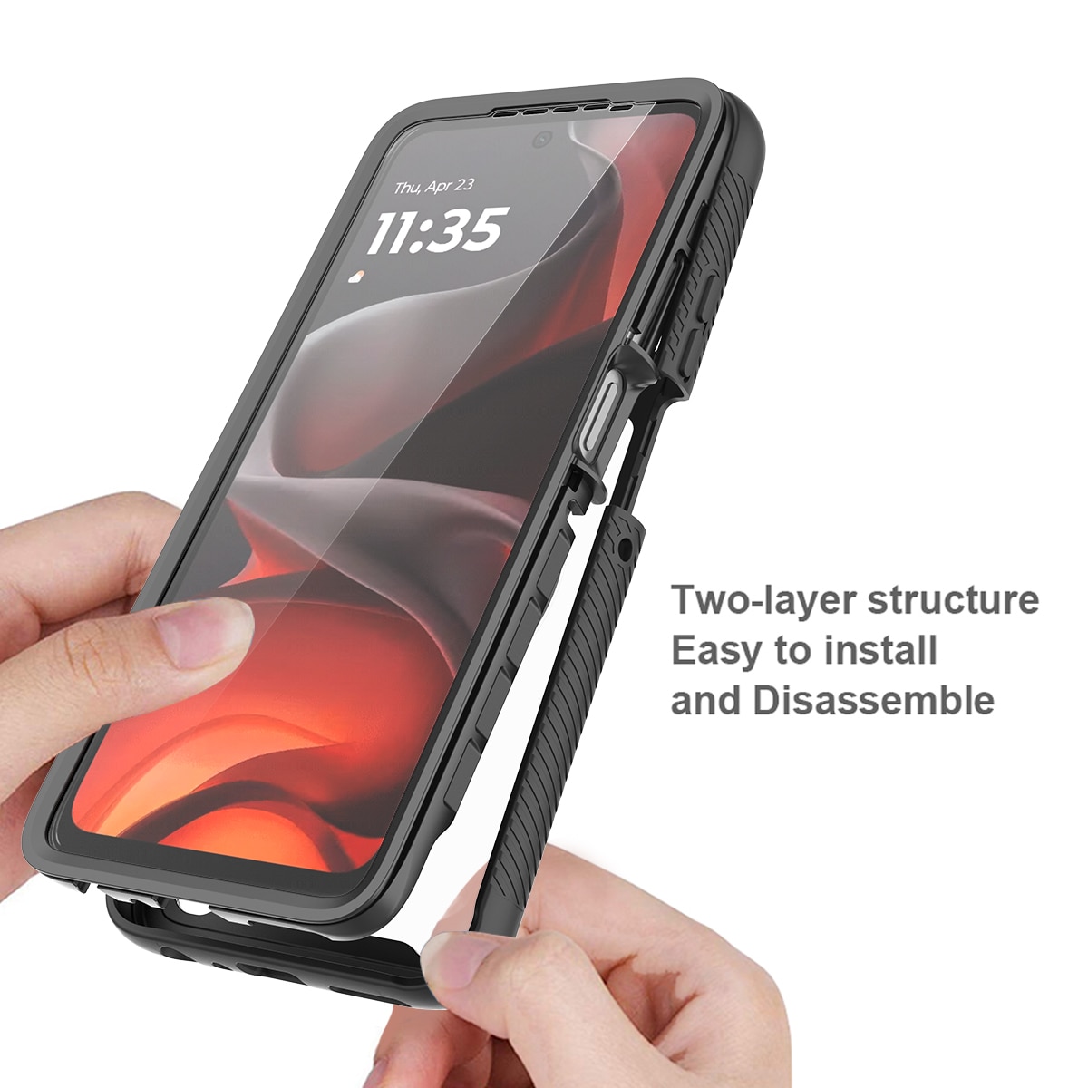 Full Protection Case Motorola Moto G86 Sort