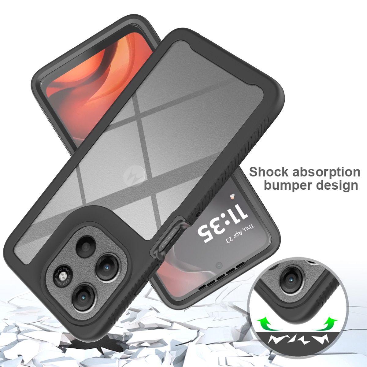 Full Protection Case Motorola Moto G86 Sort