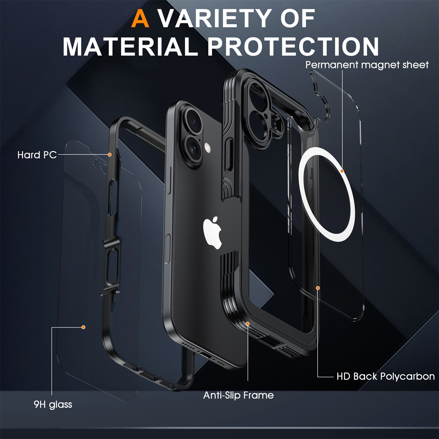 Premium Full Protection Case iPhone 17 Black