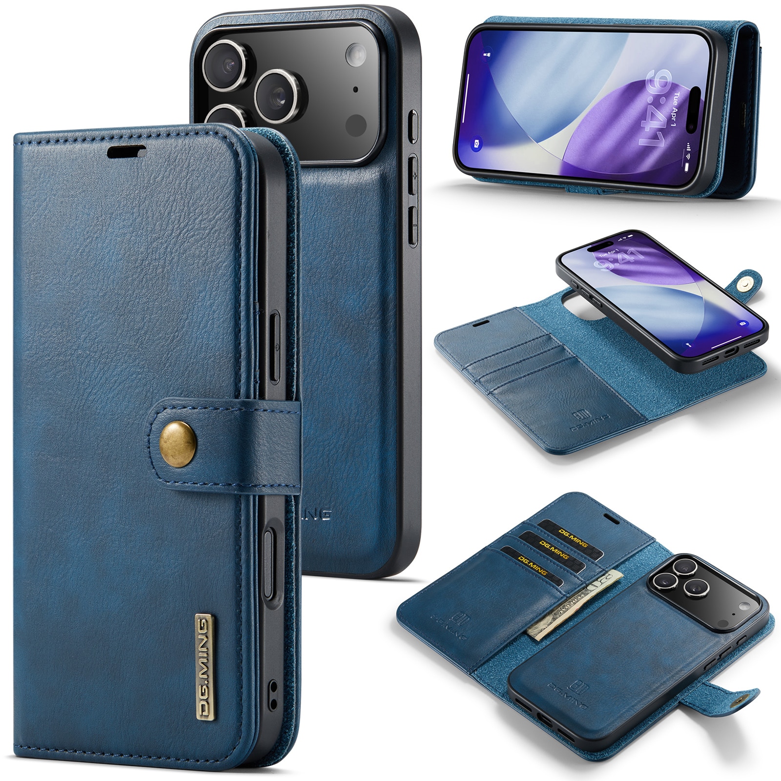Magnet Wallet iPhone 17 Pro Blue