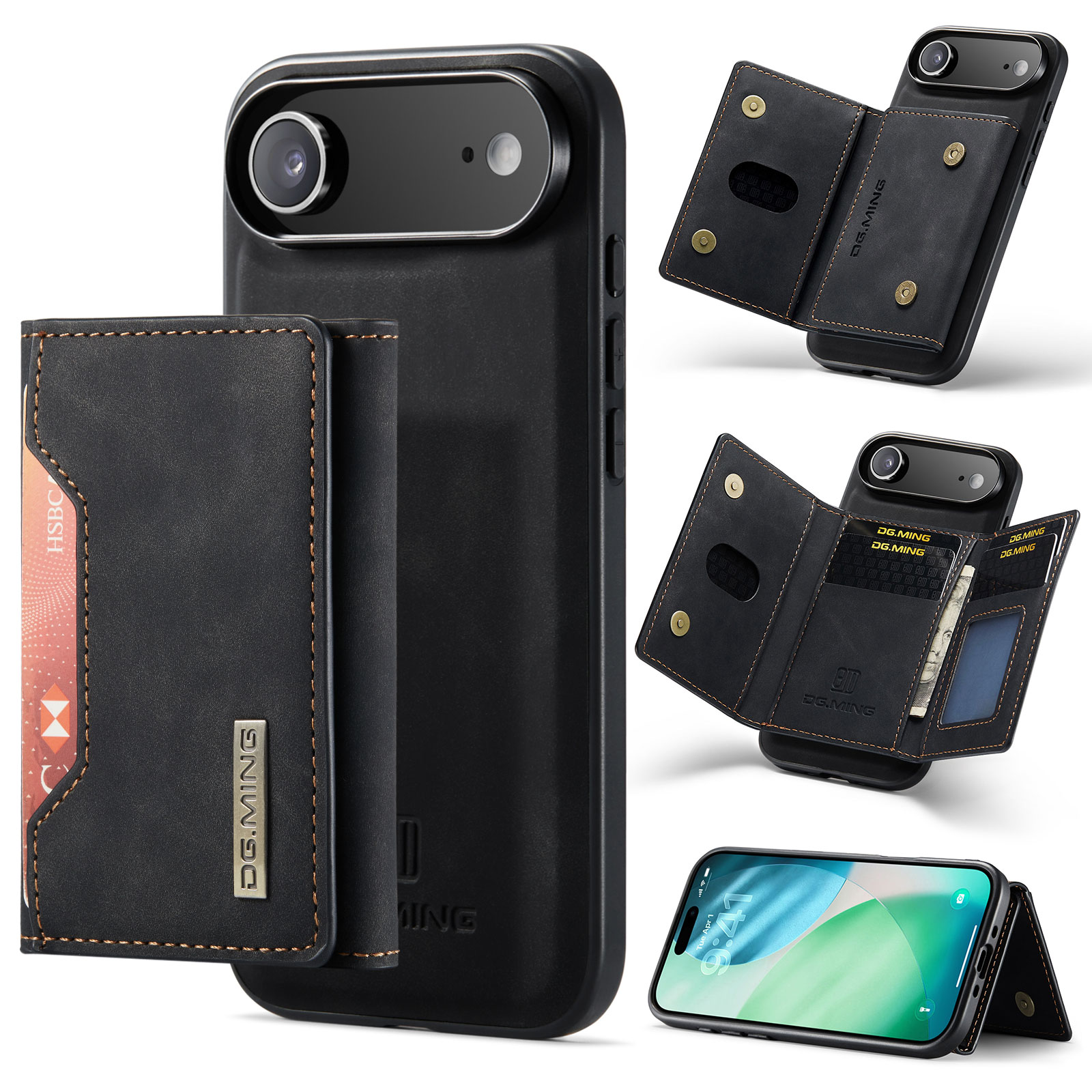 Magnetic Card Slot Case iPhone 17 Air Sort