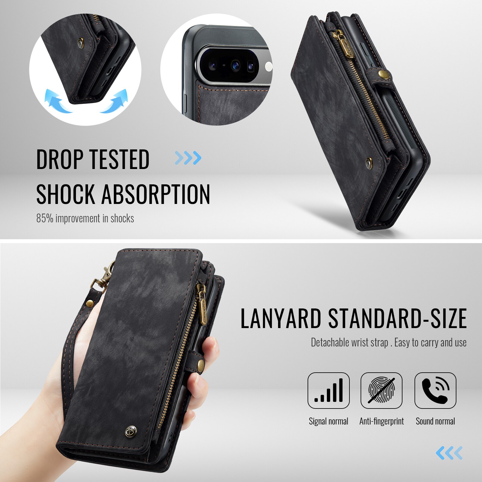 Multi-slot Mobiltaske Google Pixel 10 Grå