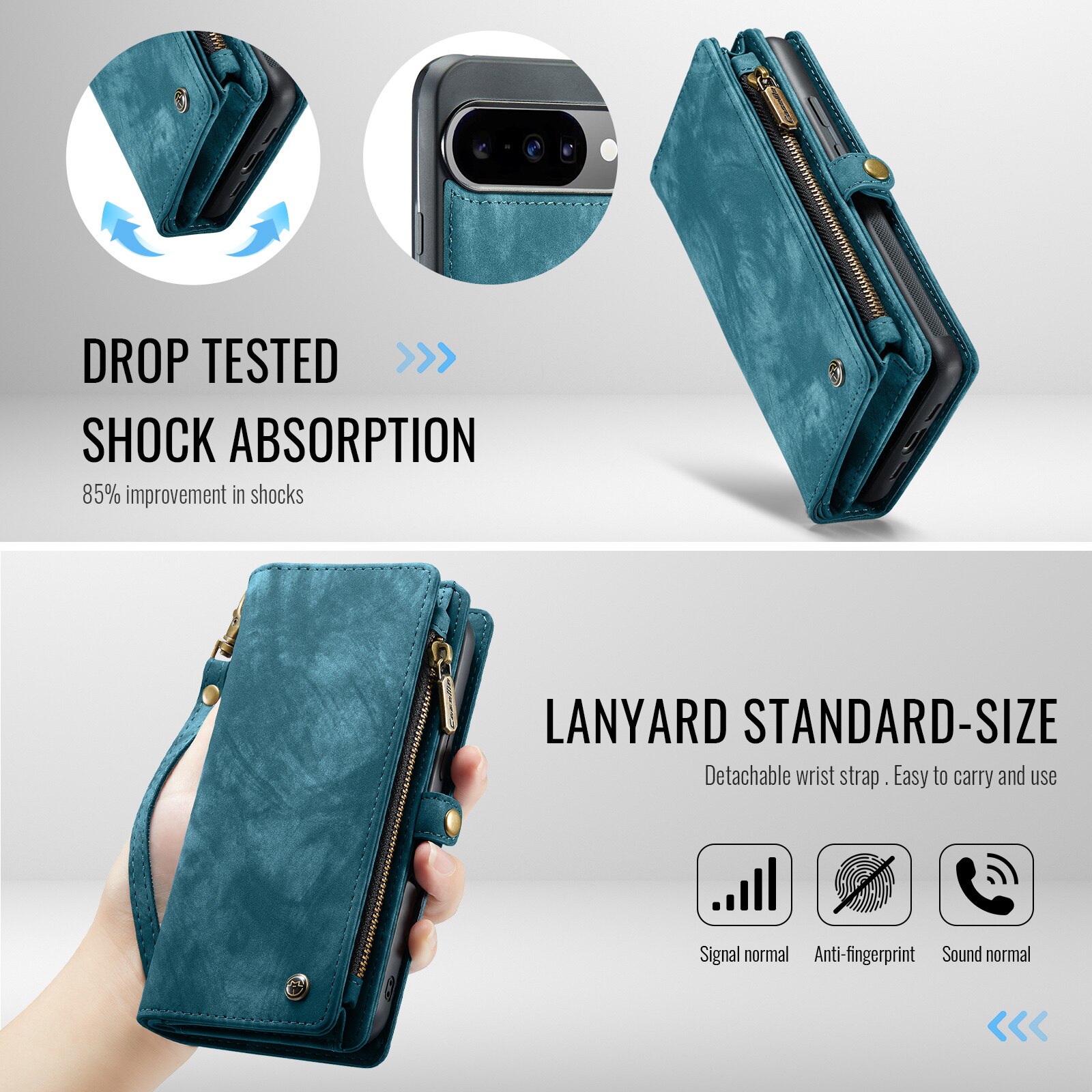 Multi-slot Mobiltaske Google Pixel 10 Pro Blå