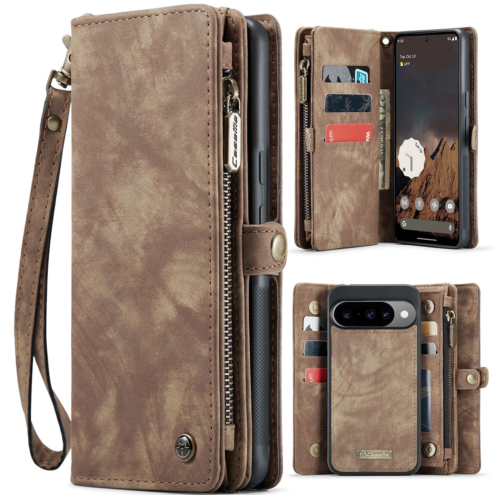 Multi-slot Mobiltaske Google Pixel 10 Brun