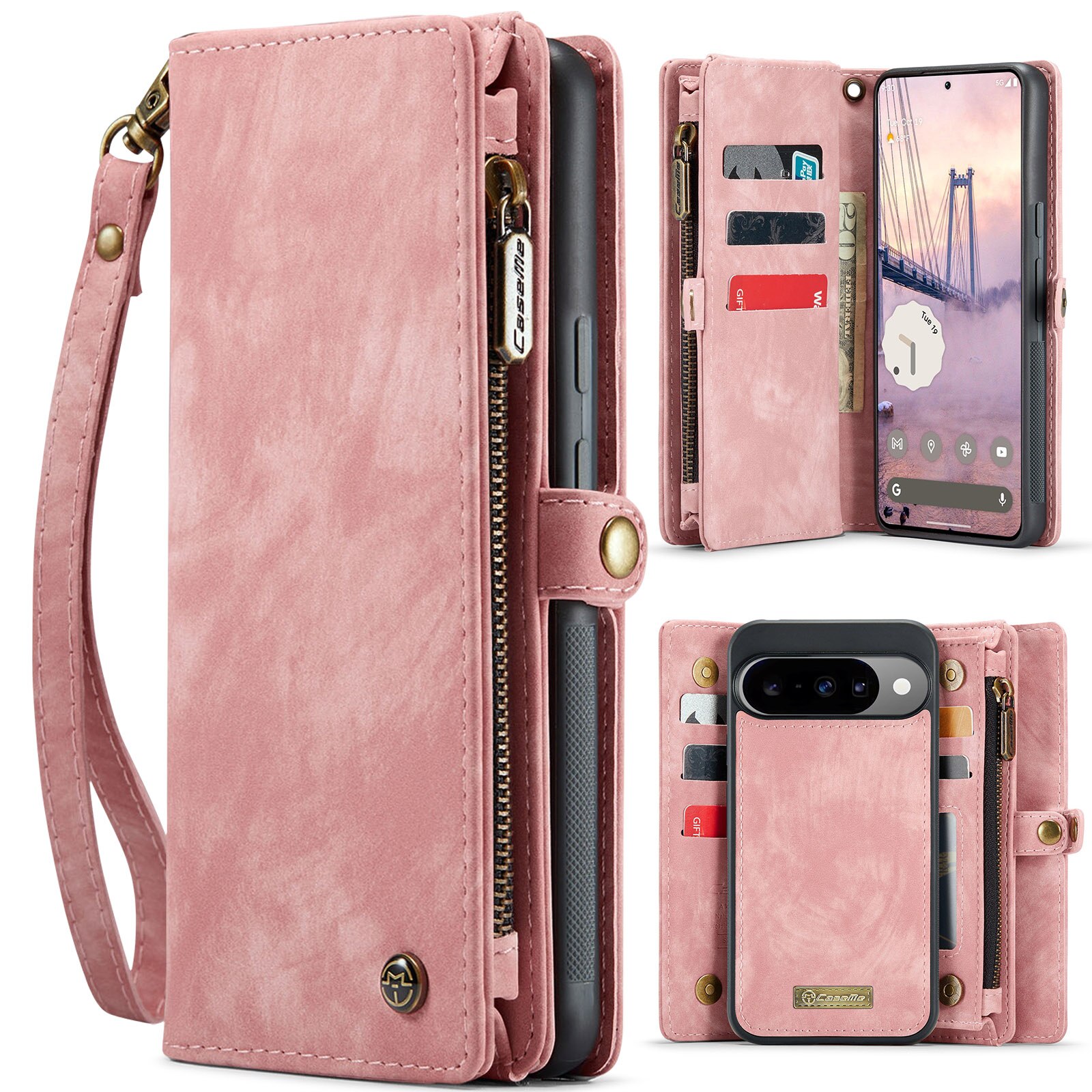 Multi-slot Mobiltaske Google Pixel 10 Pro Lyserød