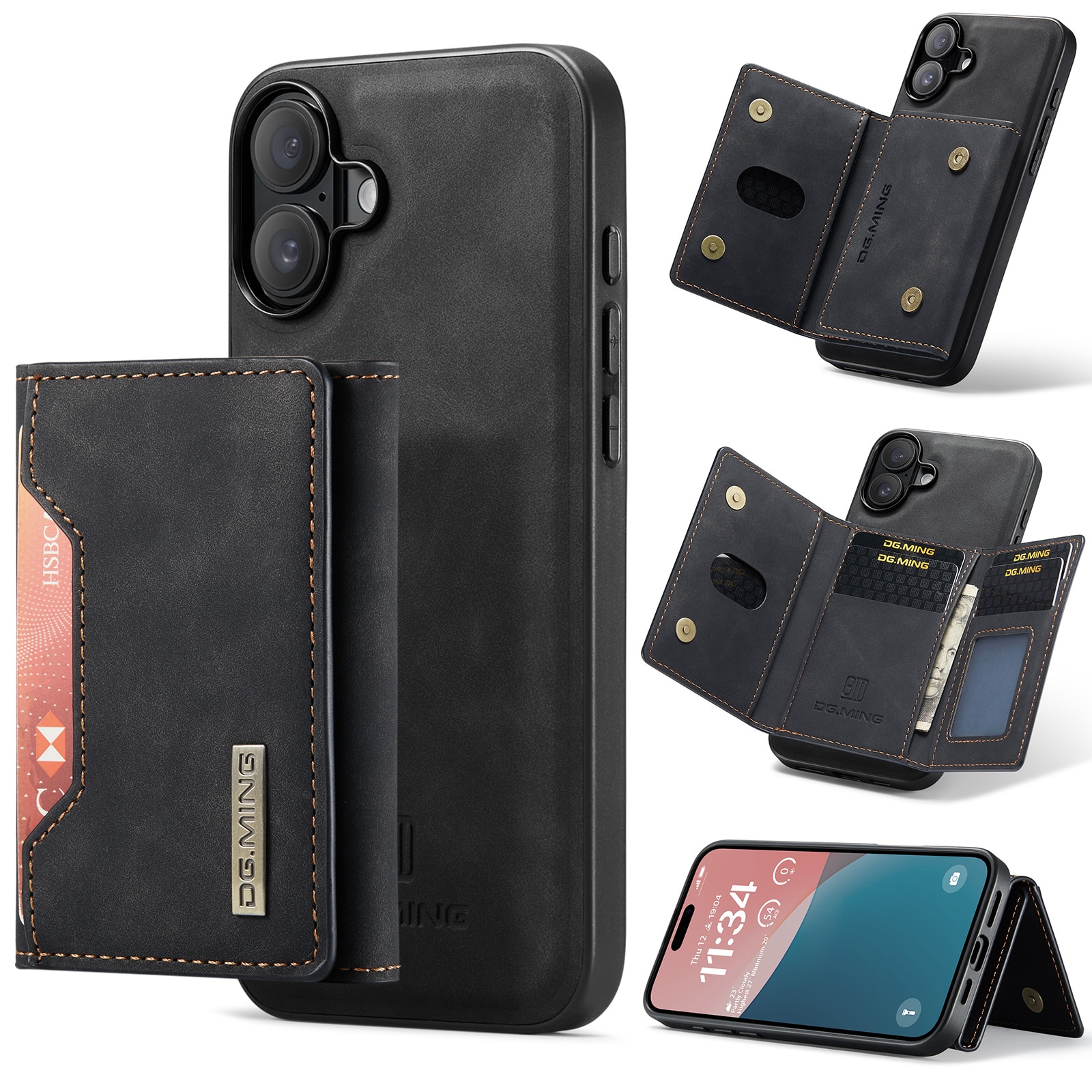 Magnetic Card Slot Case iPhone 17 Sort