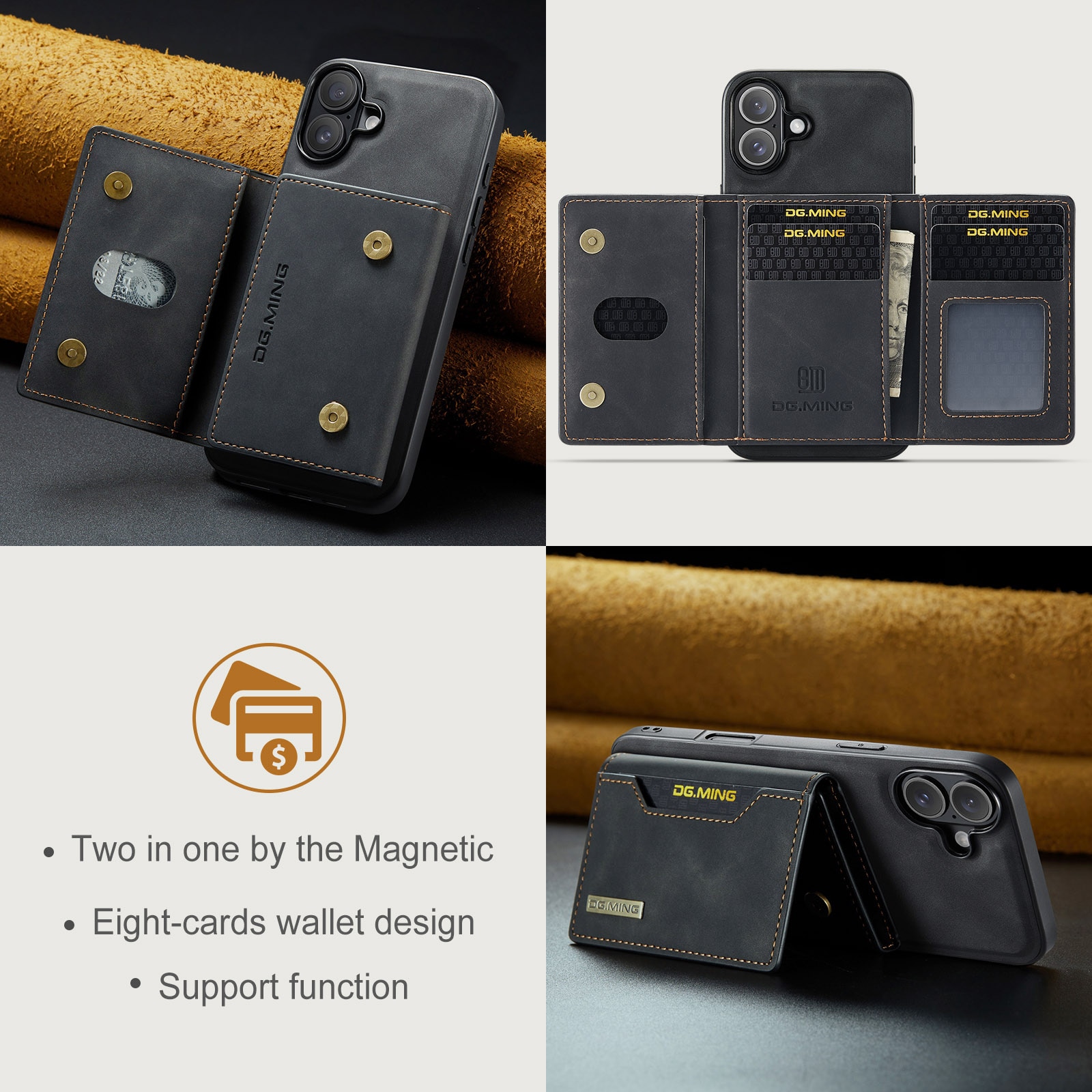 Magnetic Card Slot Case iPhone 17 Sort