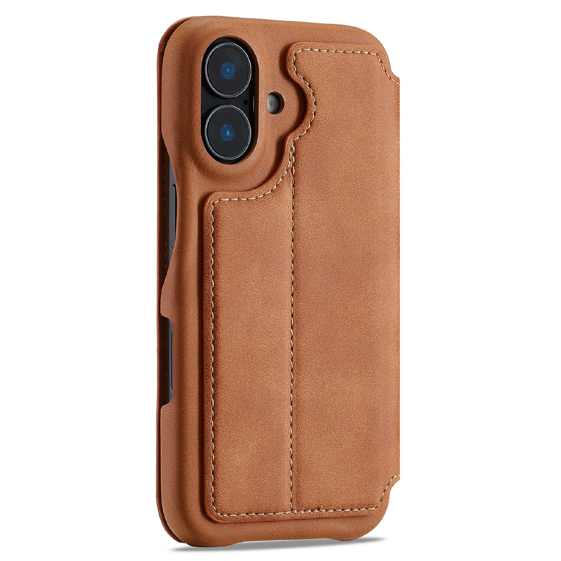Slim Tegnebogsetui iPhone 17 Cognac