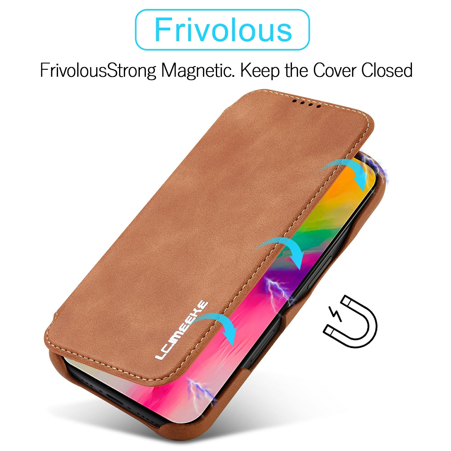 Slim Tegnebogsetui iPhone 17 Cognac