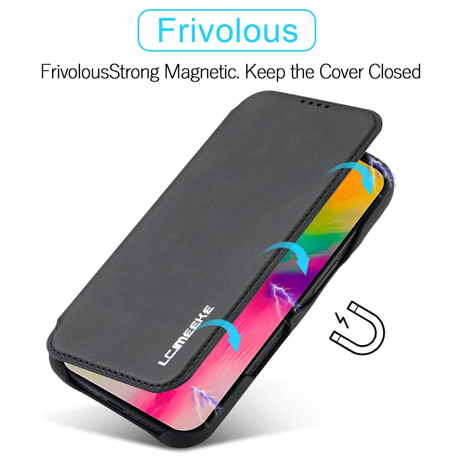Slim Tegnebogsetui iPhone 17 sort