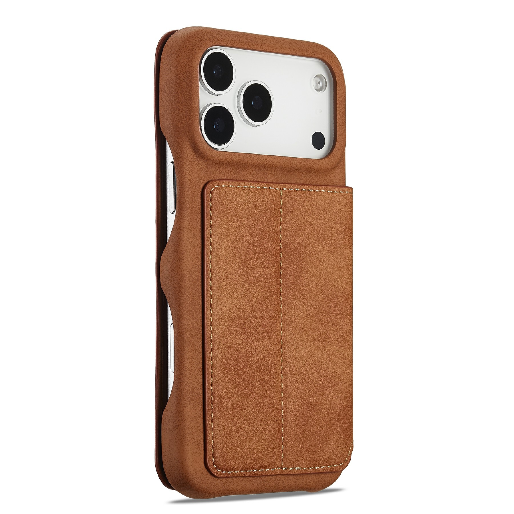 Slim Tegnebogsetui iPhone 17 Pro Cognac