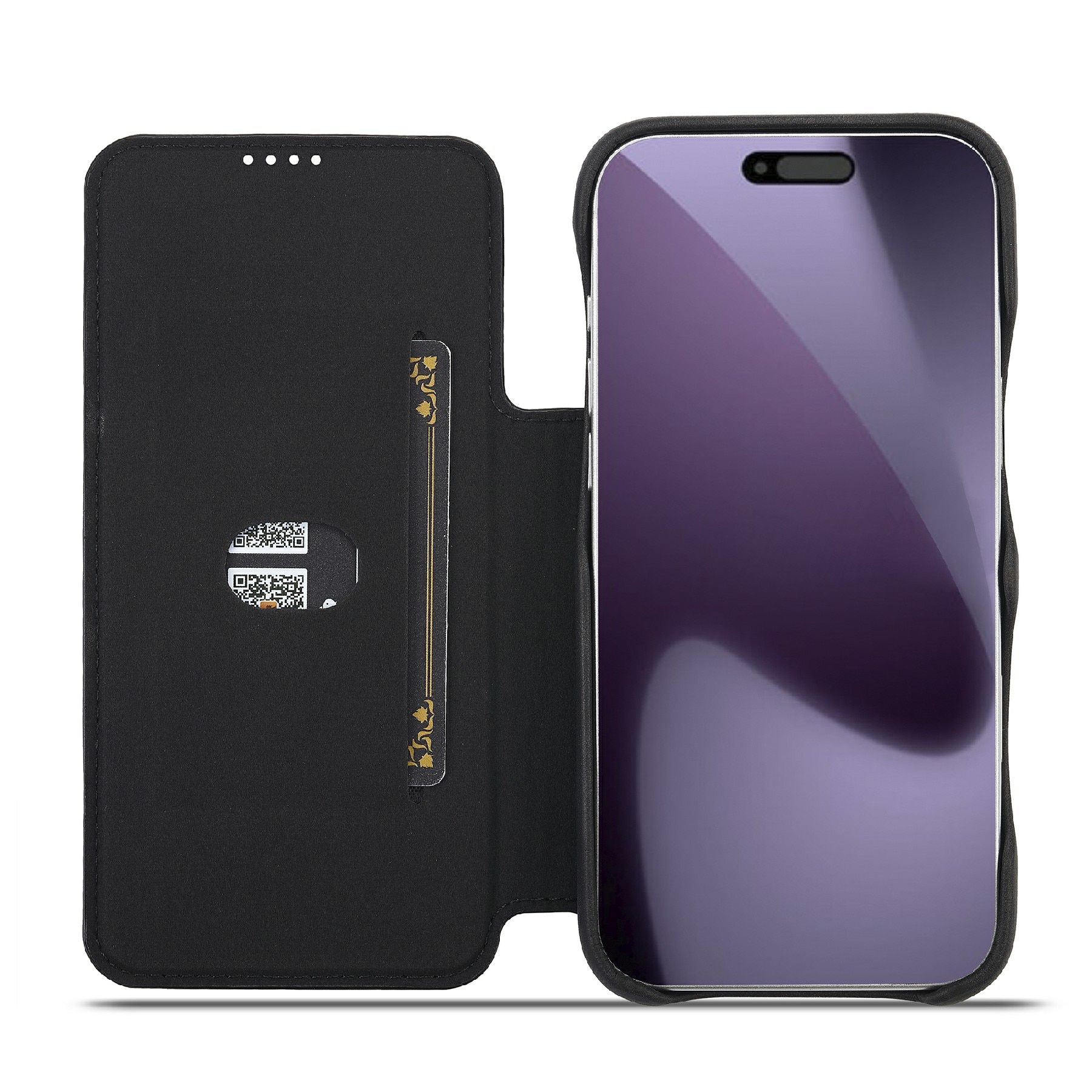 Slim Tegnebogsetui iPhone 17 Pro Max Sort