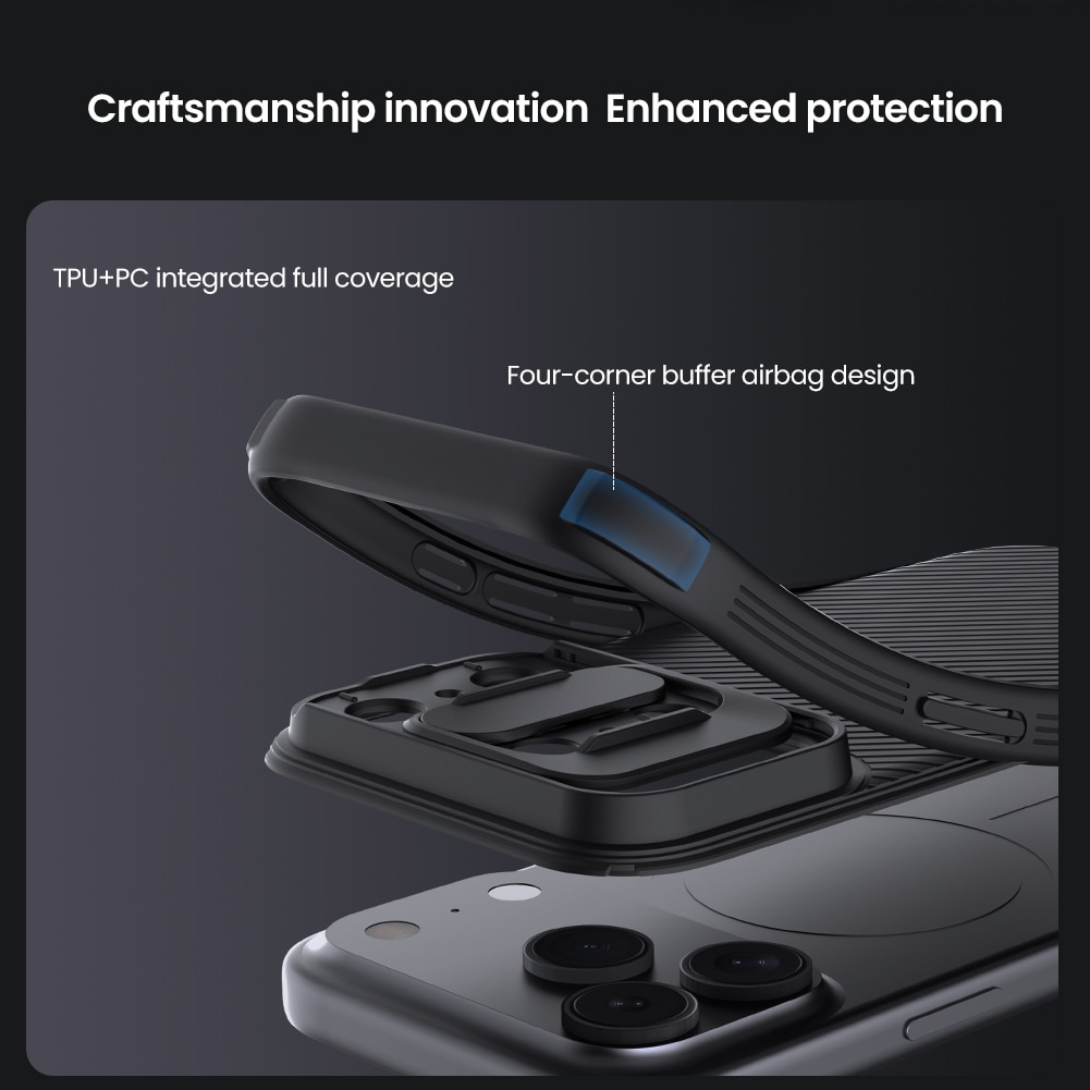 CamShield Cover MagSafe iPhone 17 Pro Sort