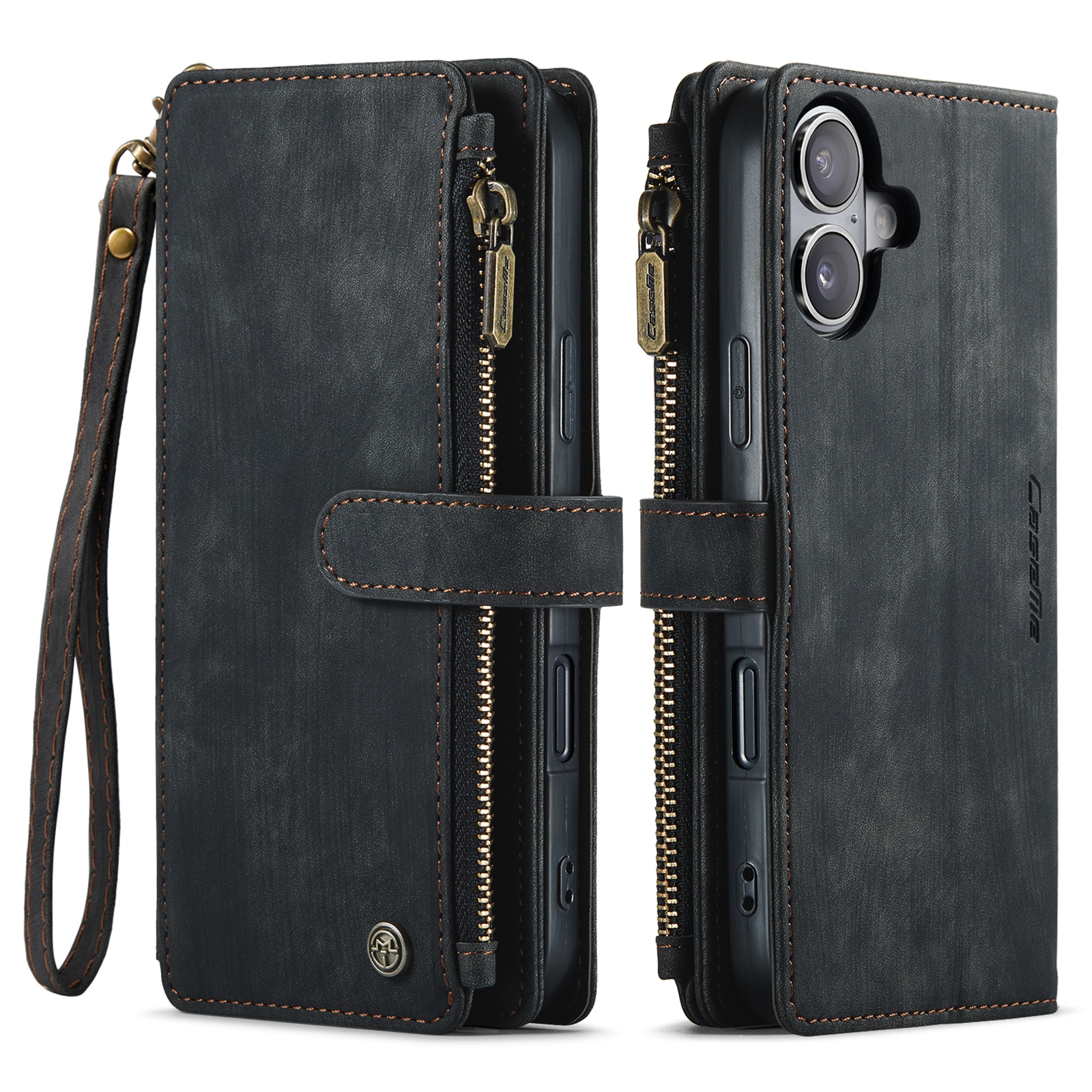 Zipper Wallet iPhone 17 Sort