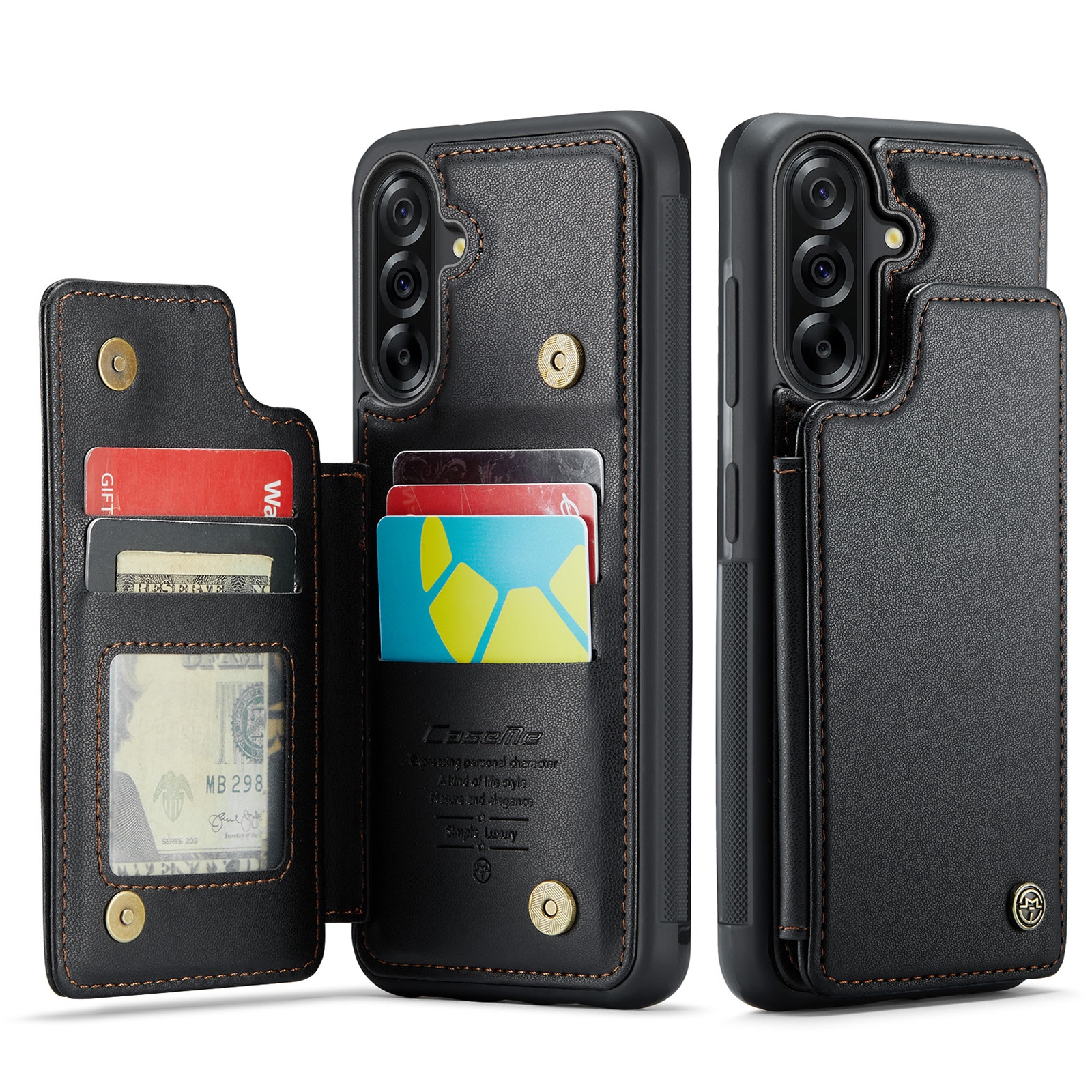 RFID blocking Tegnebog Cover Samsung Galaxy A17 sort