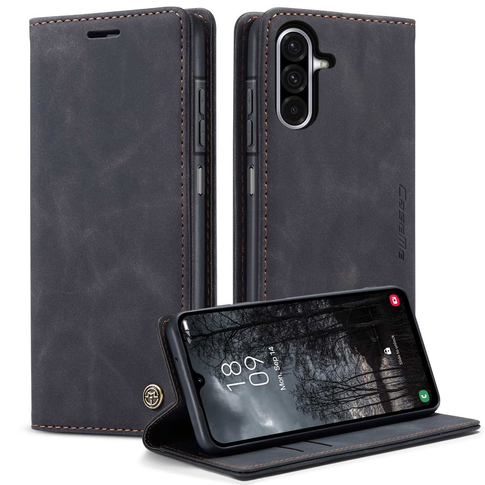 Slim Pung Etui Samsung Galaxy A17 Sort
