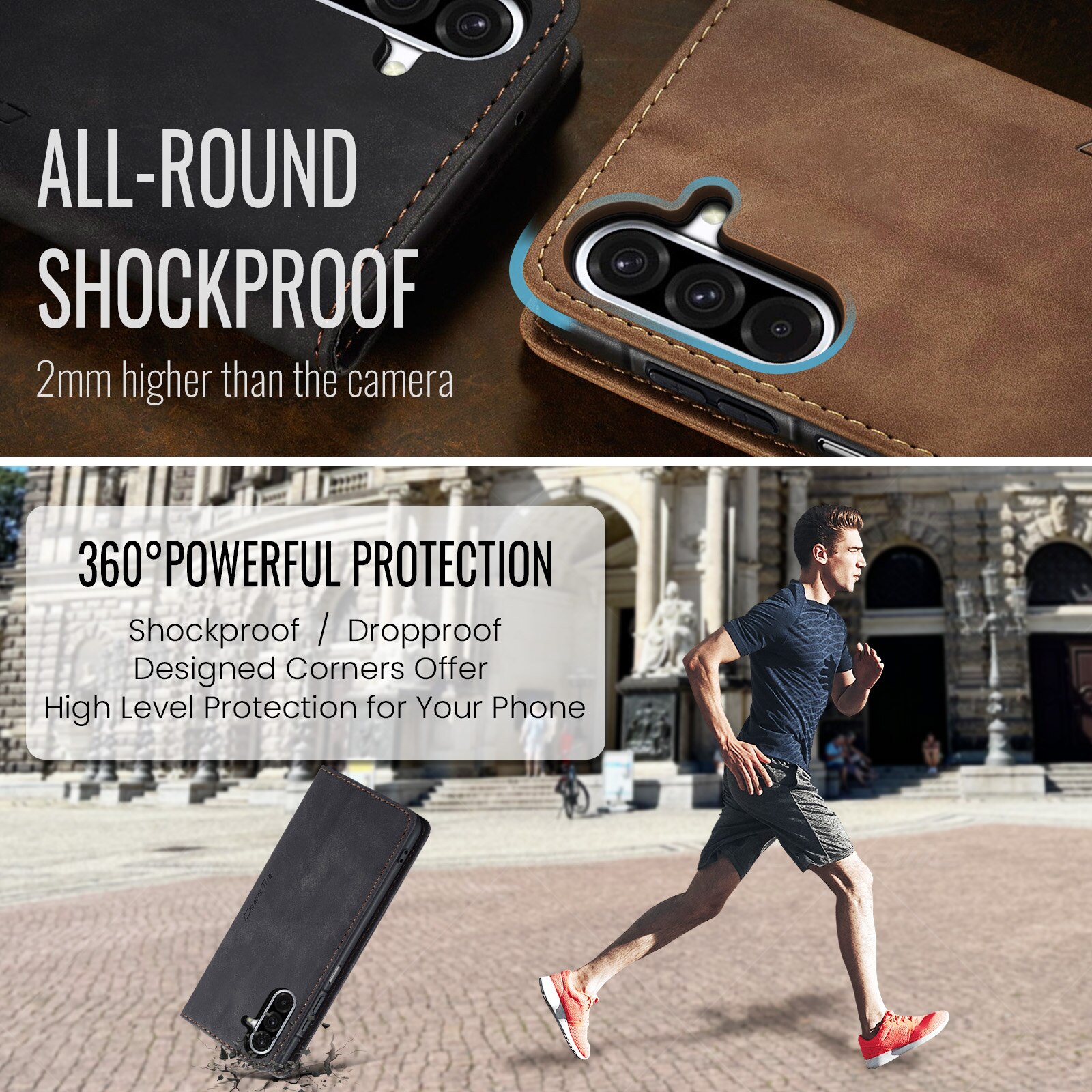 Slim Pung Etui Samsung Galaxy A17 Sort
