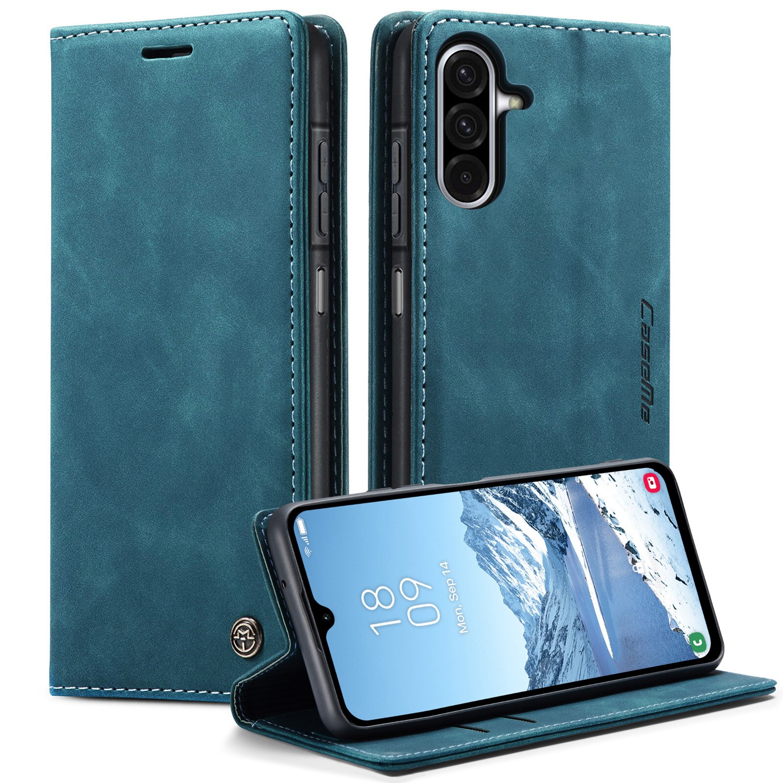 Slim Pung Etui Samsung Galaxy A17 Blå