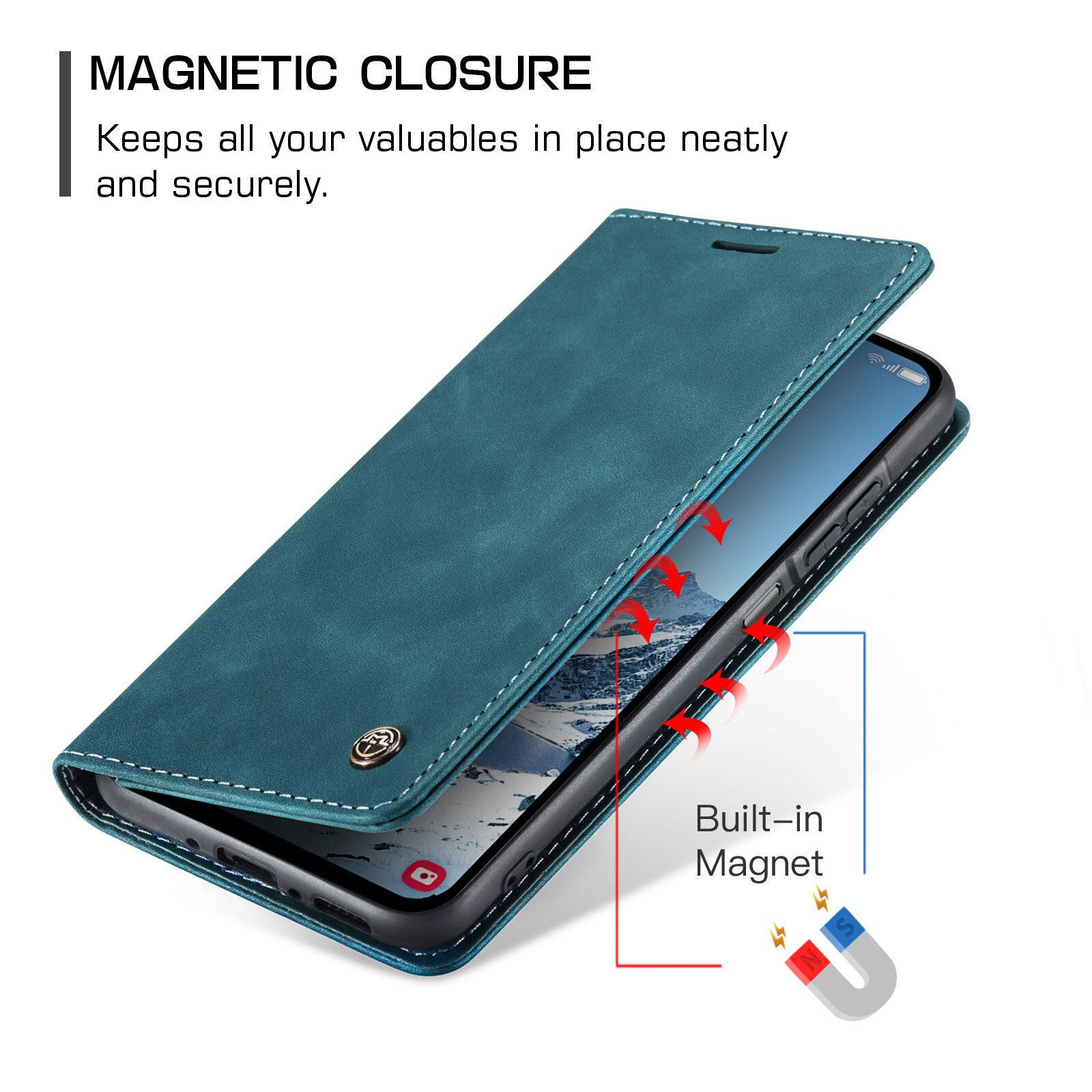 Slim Pung Etui Samsung Galaxy A17 Blå