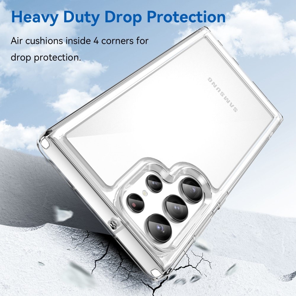 Samsung Galaxy S23 Ultra Beskyttelsessæt Cover og Skærmbeskyttelse
