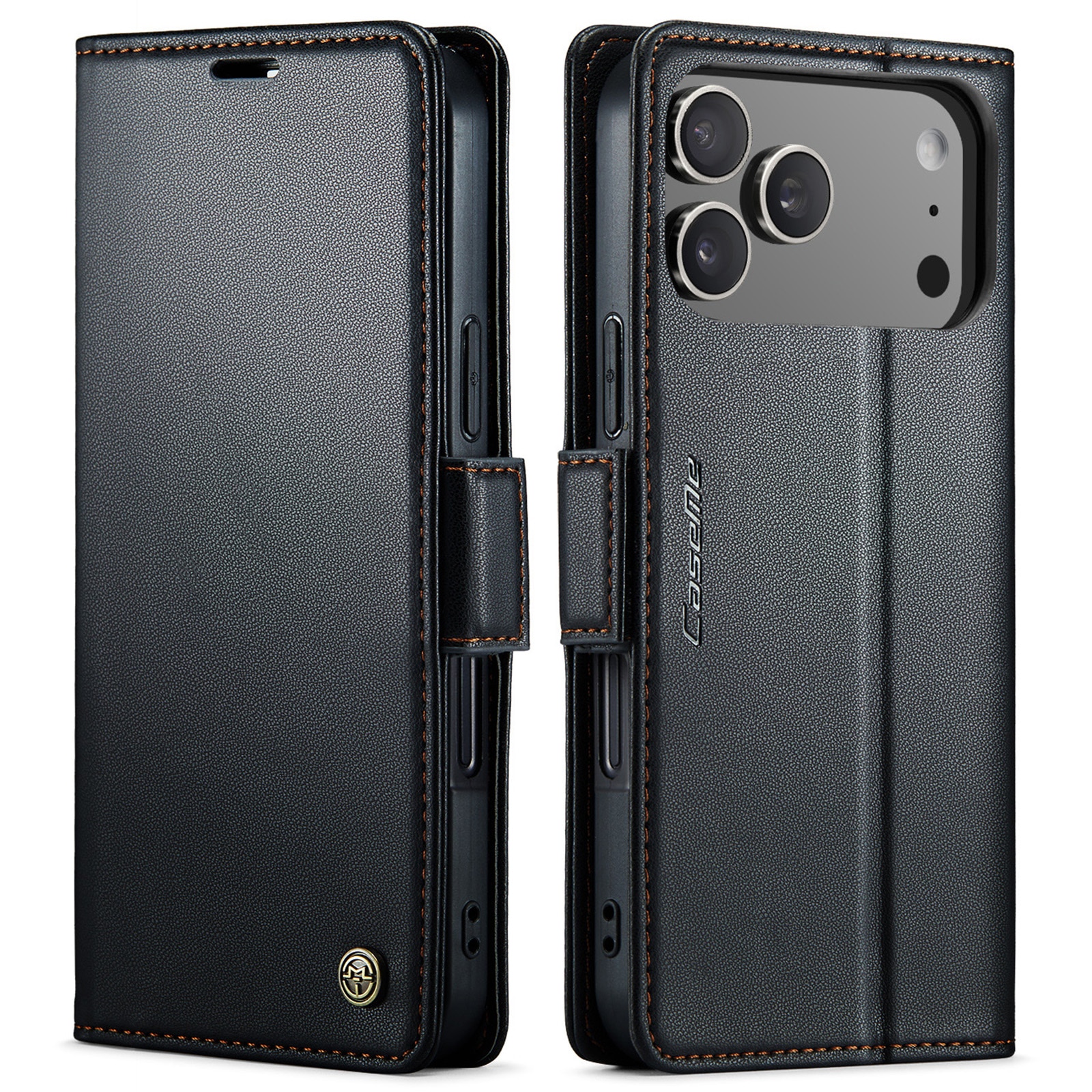 RFID blocking Slim Pung Etui iPhone 17 Pro Sort