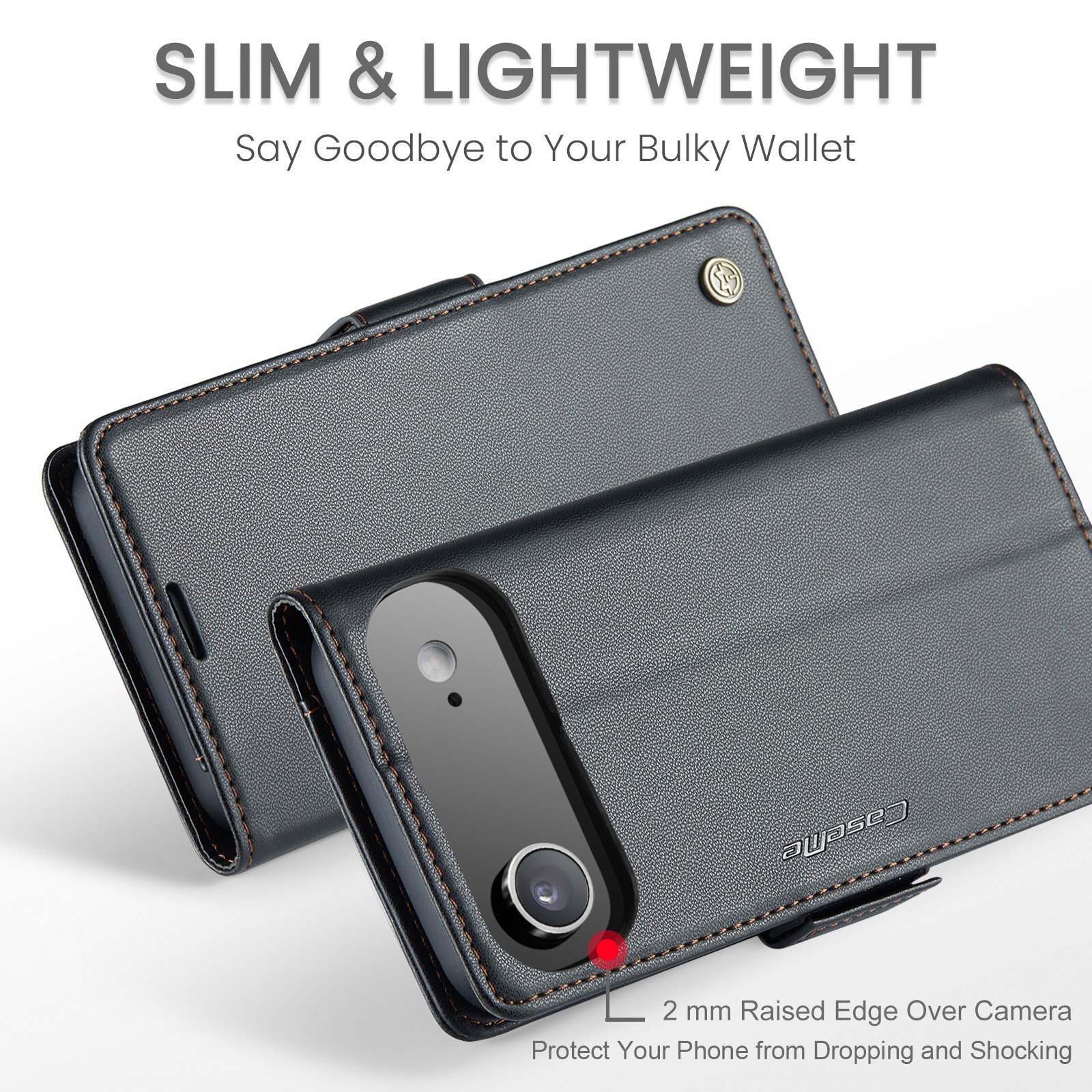 RFID blocking Slim Pung Etui iPhone 17 Air Sort
