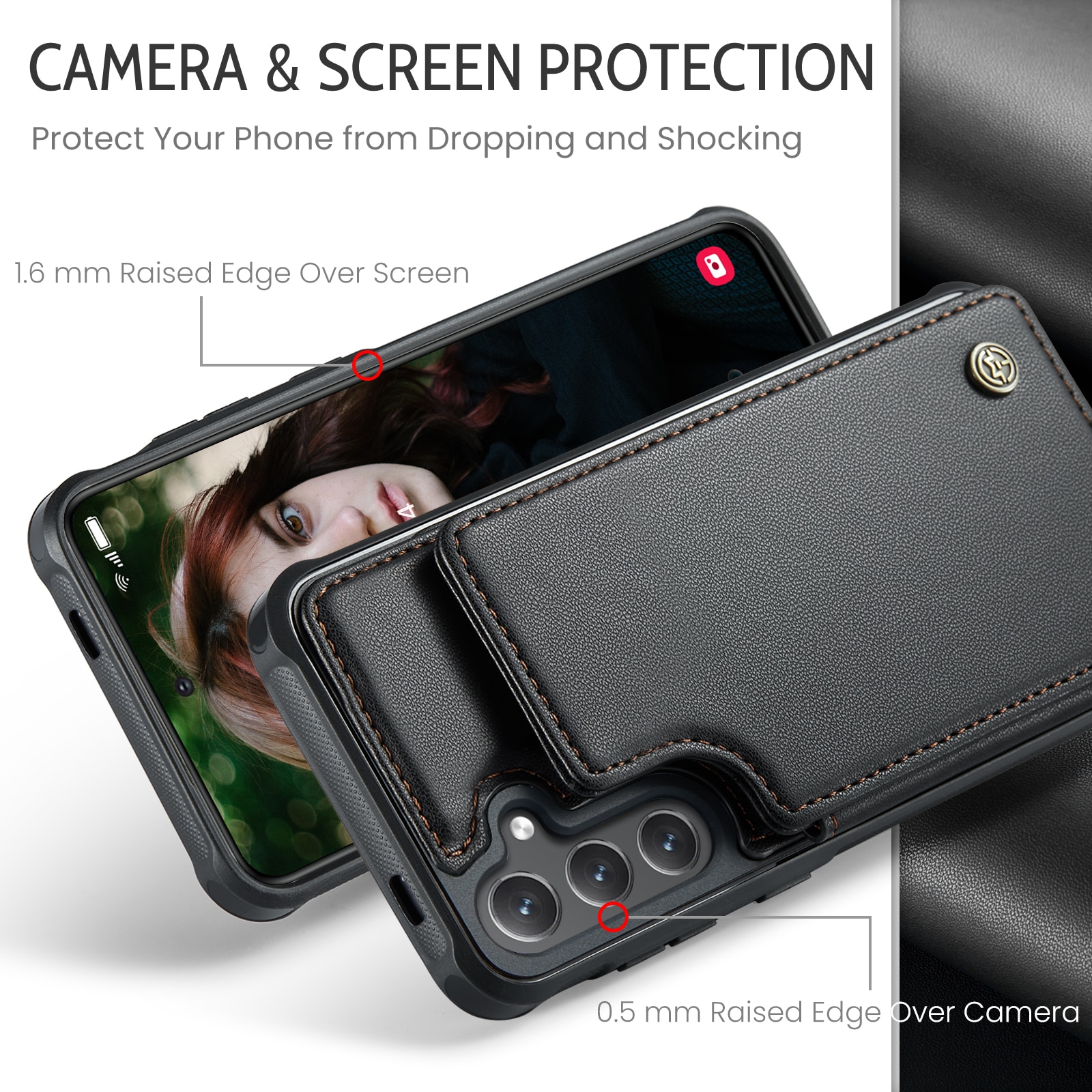 RFID blocking Tegnebog Cover Samsung Galaxy S25 FE sort
