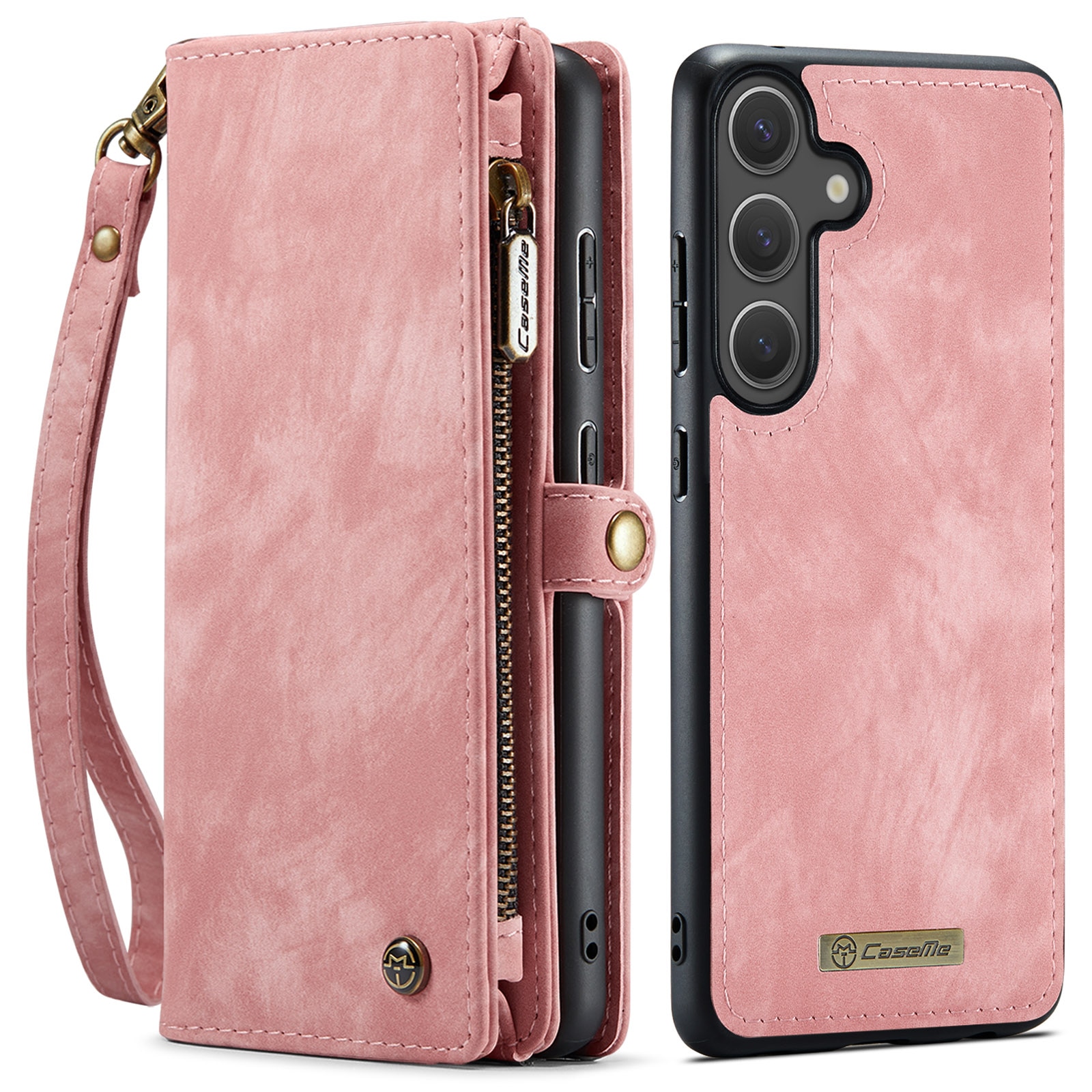 Multi-slot Mobiltaske Samsung Galaxy S25 FE Lyserød