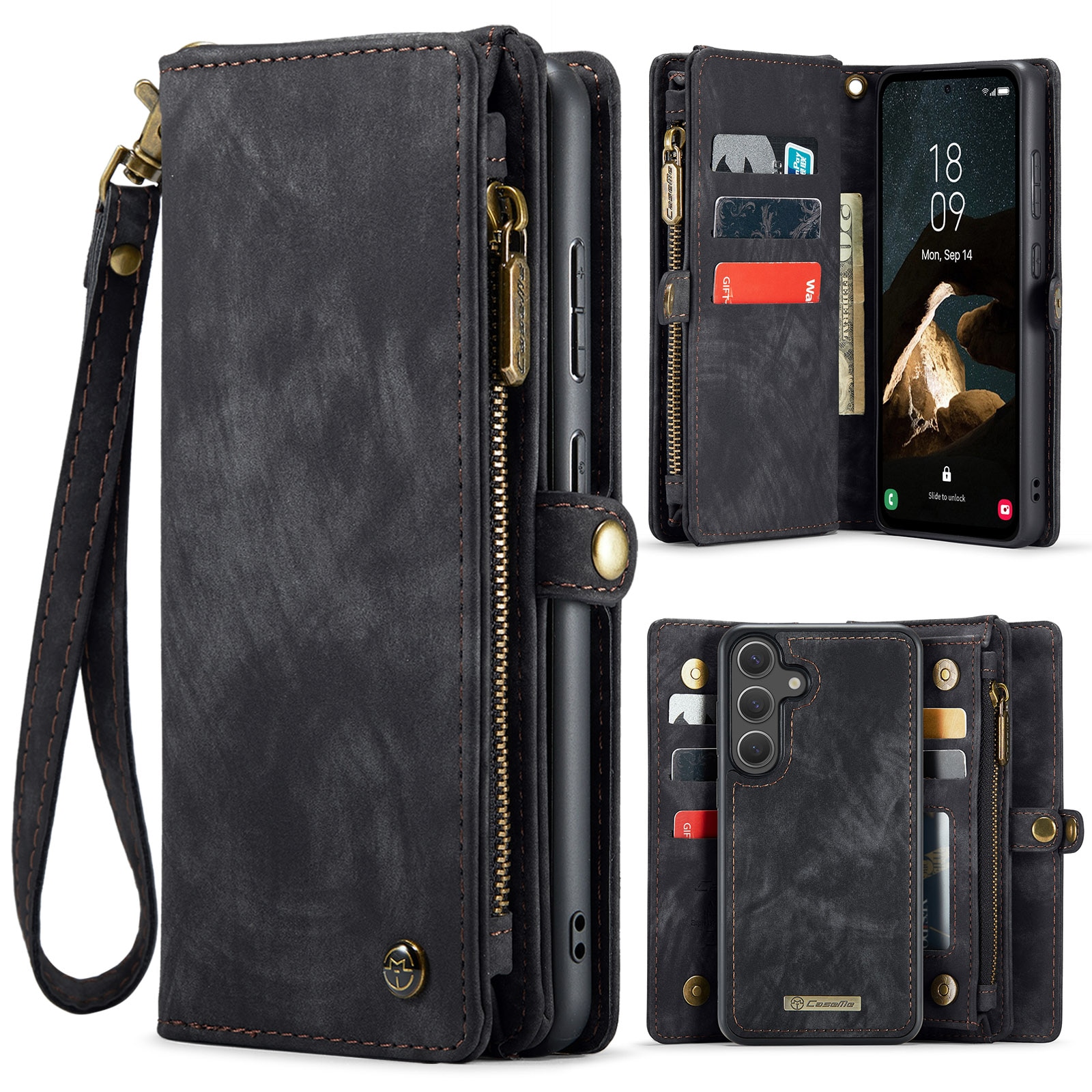 Multi-slot Mobiltaske Samsung Galaxy S25 FE Grå