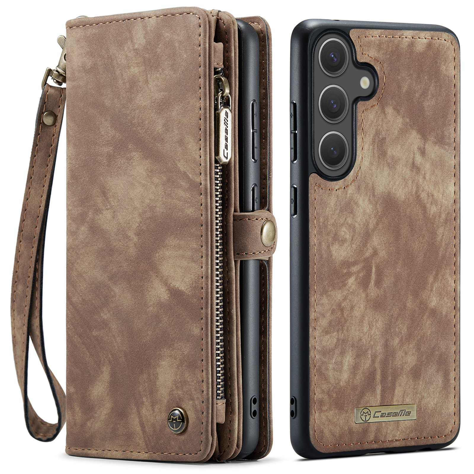 Multi-slot Mobiltaske Samsung Galaxy S25 FE Brun