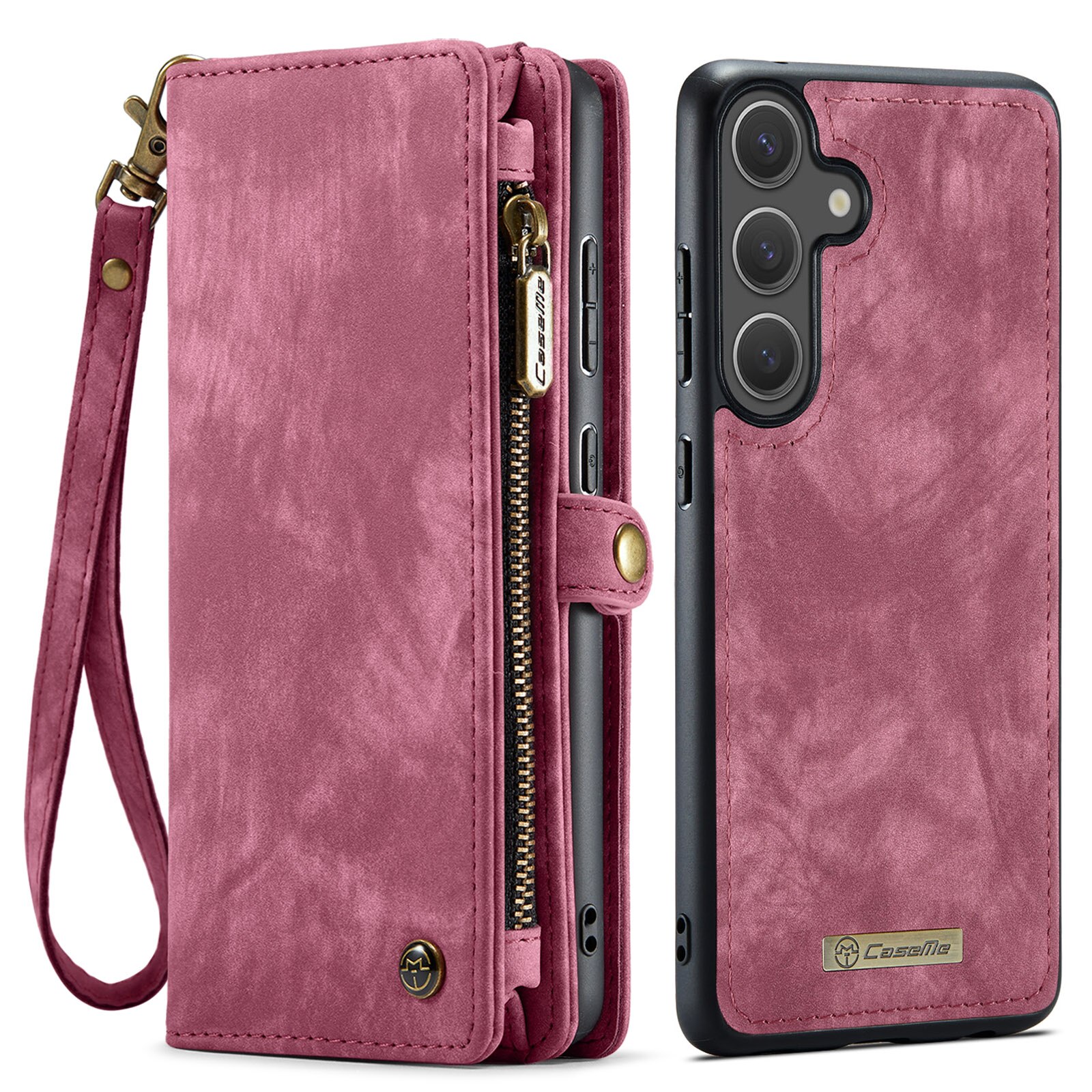Multi-slot Mobiltaske Samsung Galaxy S25 FE Rød