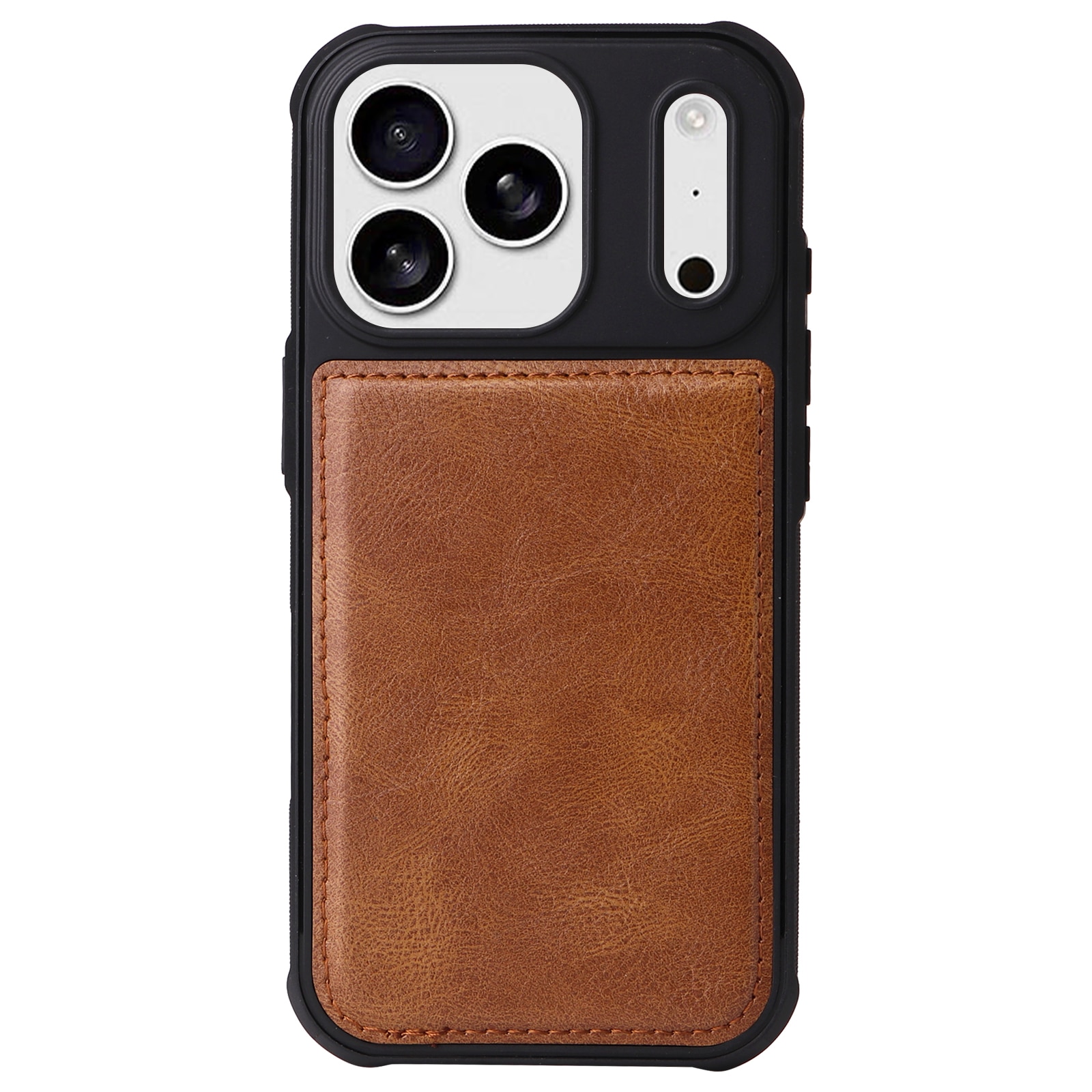 Magnet Leather Multi-Wallet iPhone 17 Pro Max Brun