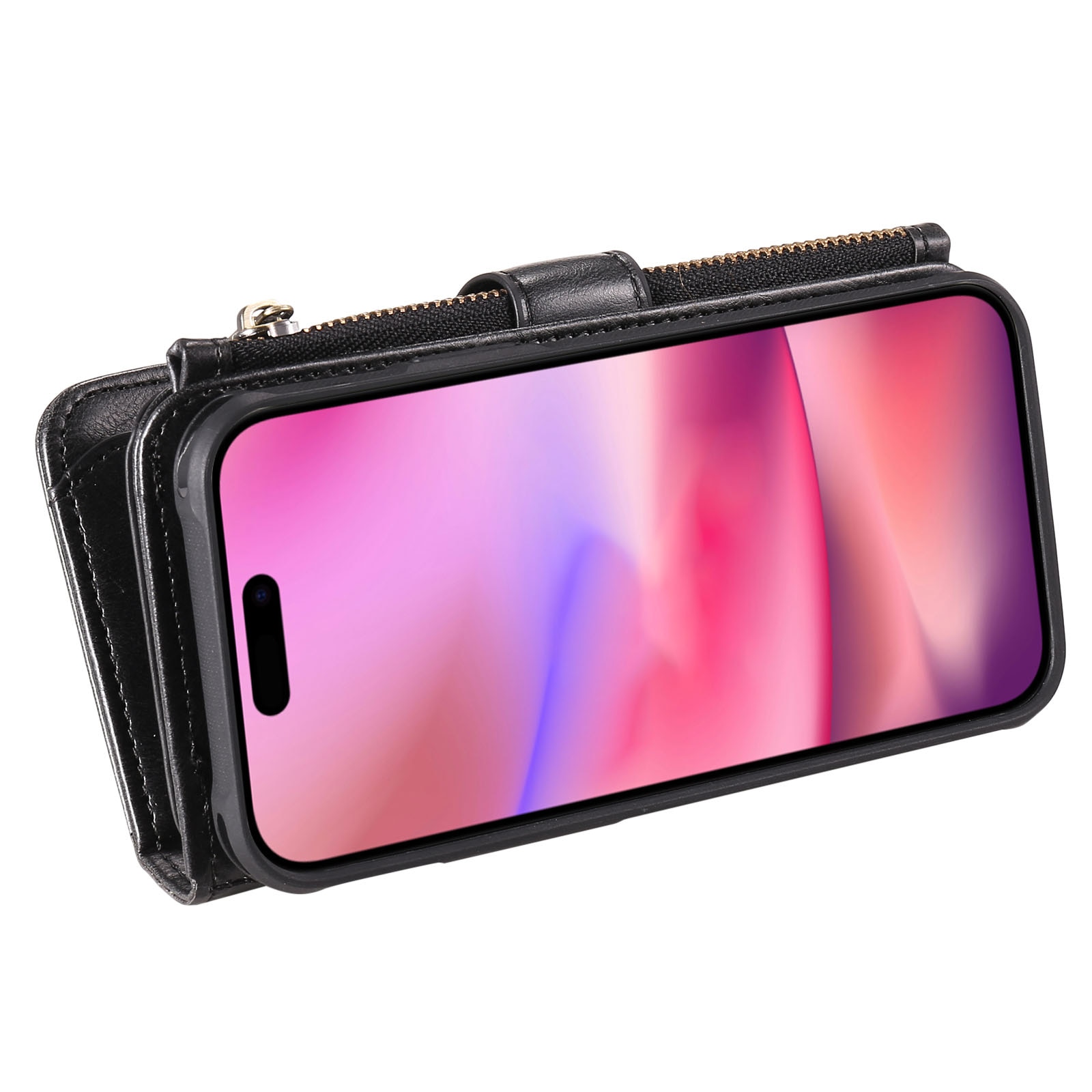 Magnet Leather Multi-Wallet iPhone 17 sort