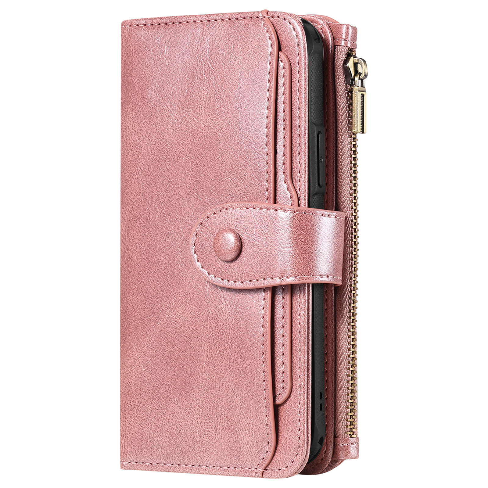 Magnet Leather Multi-Wallet iPhone 17 Lyserød