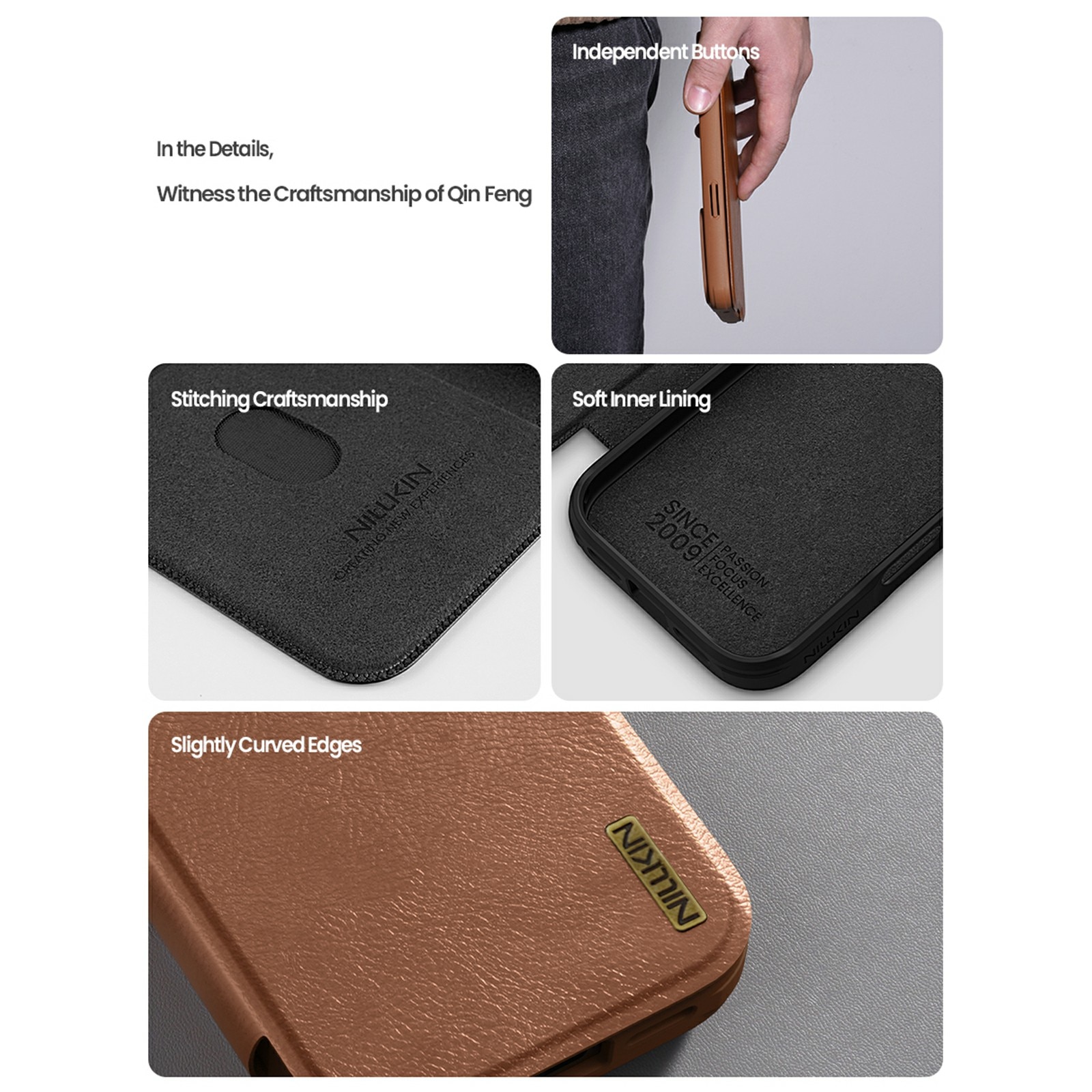 Qin Pro CamShield iPhone 17 Pro Max Brun