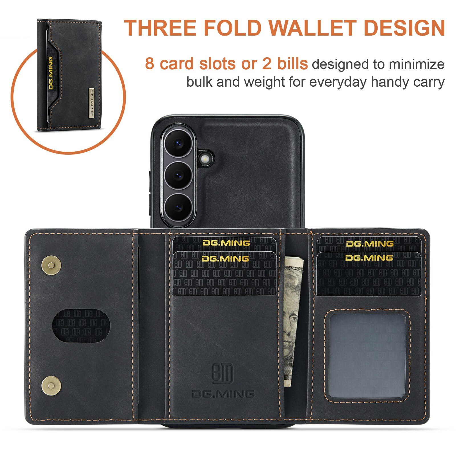 Magnetic Card Slot Case Samsung Galaxy S25 FE Sort