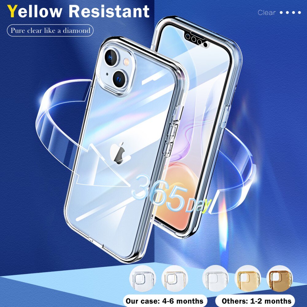 Full Protection Case Apple iPhone 14 Plus Gennemsigtig