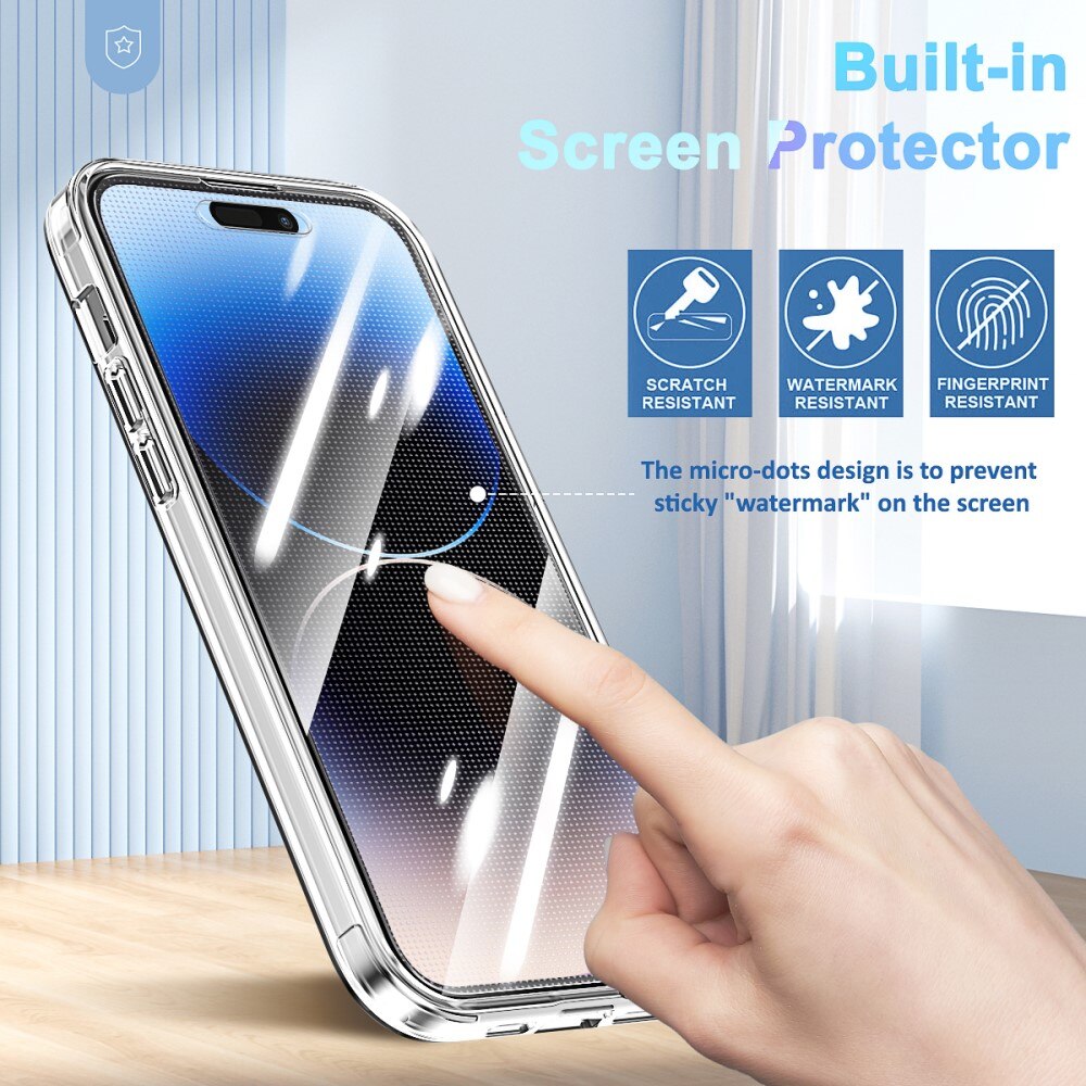 Full Protection Case iPhone 14 Pro gennemsigtig