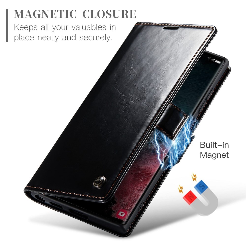 Leather Wallet Samsung Galaxy S22 Ultra sort