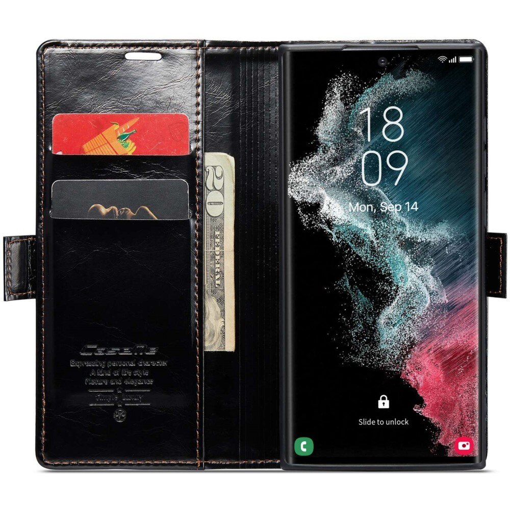 Leather Wallet Samsung Galaxy S22 Ultra sort