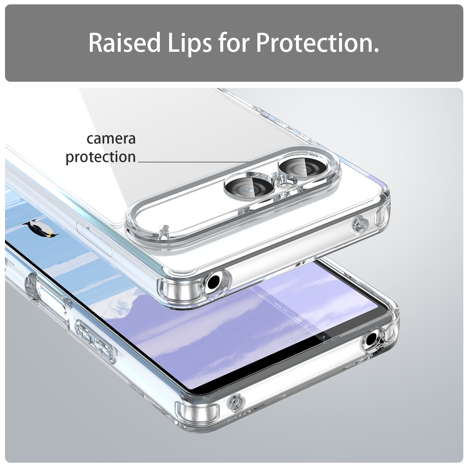 Hybridcover Sony Xperia 10 VII Gennemsigtig