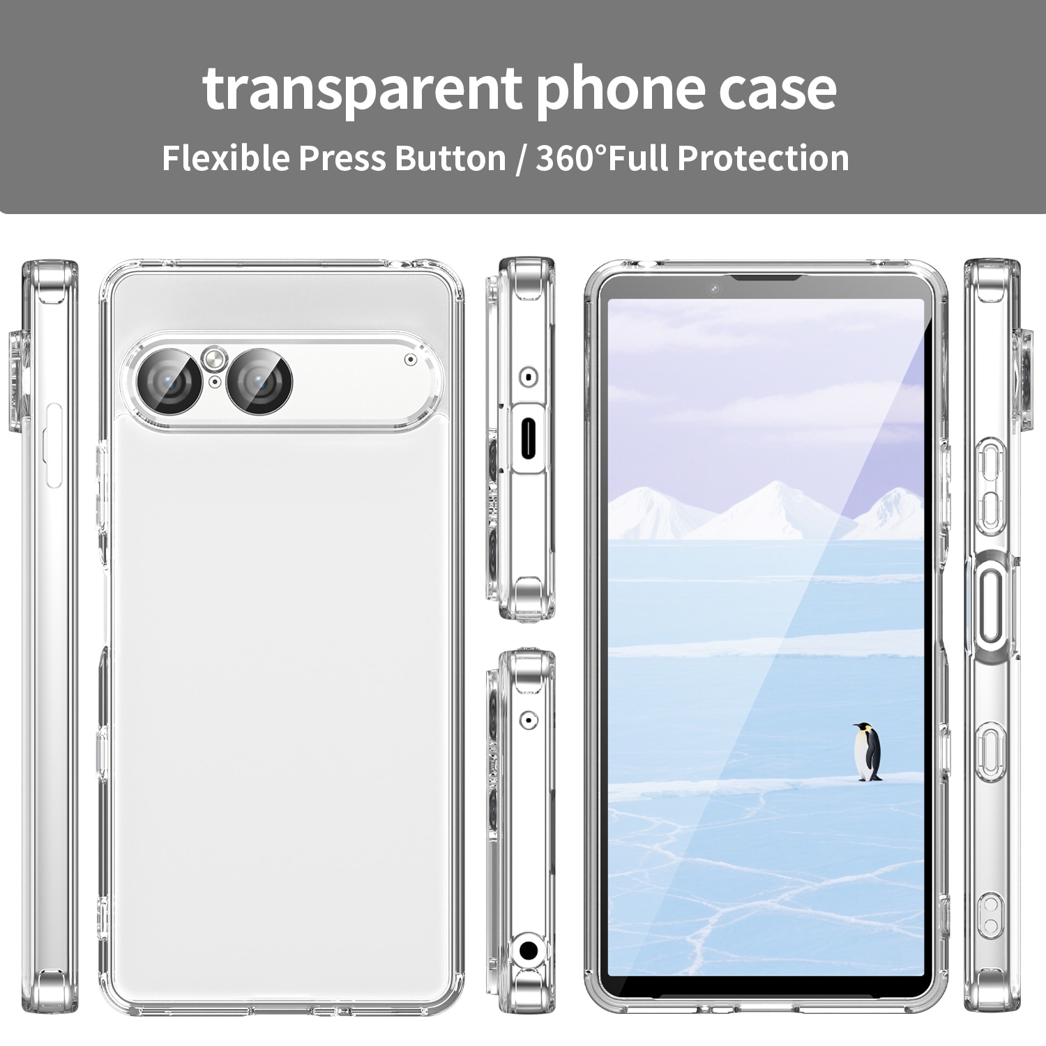 Hybridcover Sony Xperia 10 VII Gennemsigtig