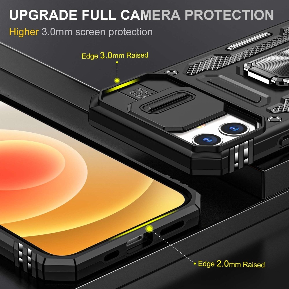 Hybridcover Tech Ring+Kamerabeskyttelse iPhone 11 sort