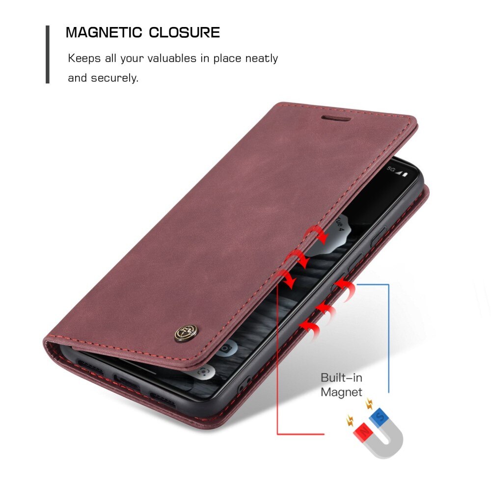 Slim Pung Etui Google Pixel 7 Rød