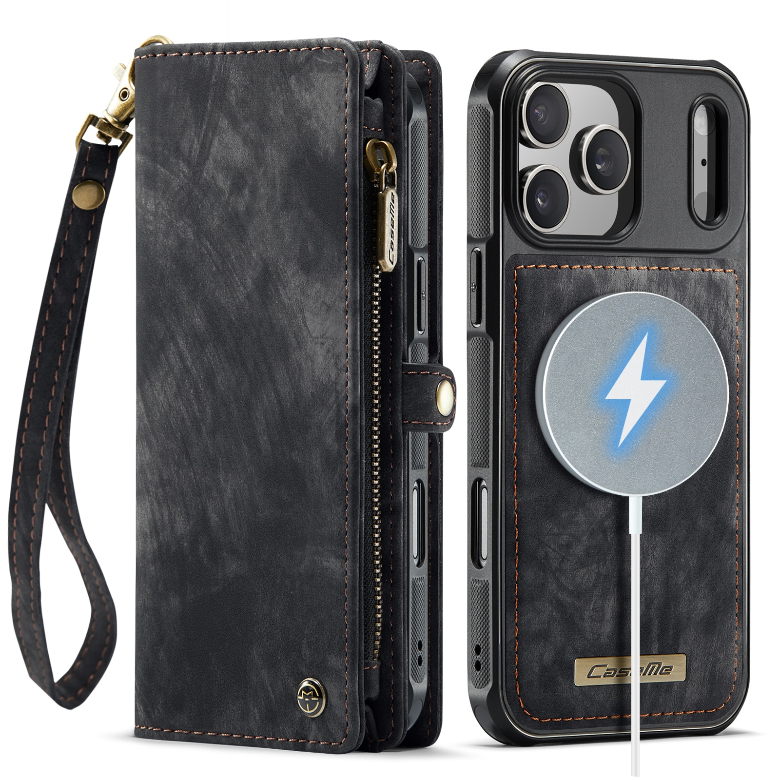 Multi-slot Mobiltaske iPhone 17 Pro Grå