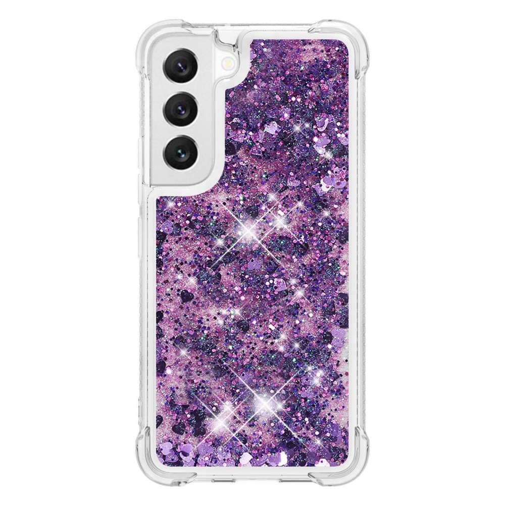 Glitter Powder TPU Cover Samsung Galaxy S23 lila