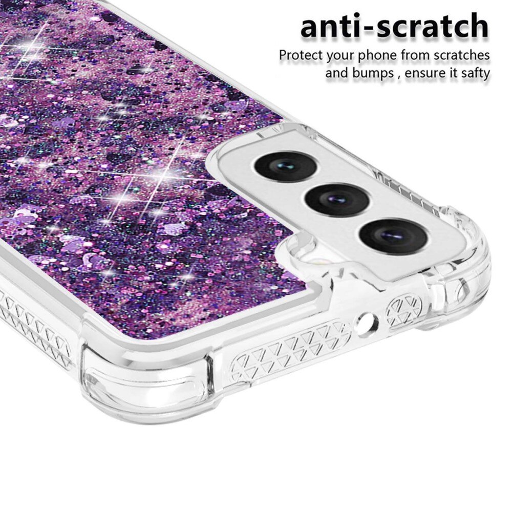 Glitter Powder TPU Cover Samsung Galaxy S23 lila