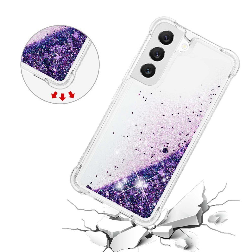 Glitter Powder TPU Cover Samsung Galaxy S23 lila