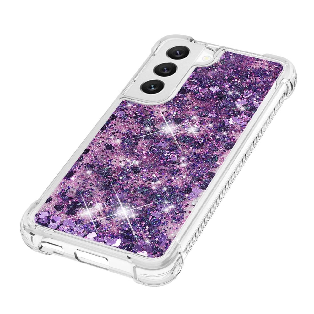 Glitter Powder TPU Cover Samsung Galaxy S23 lila